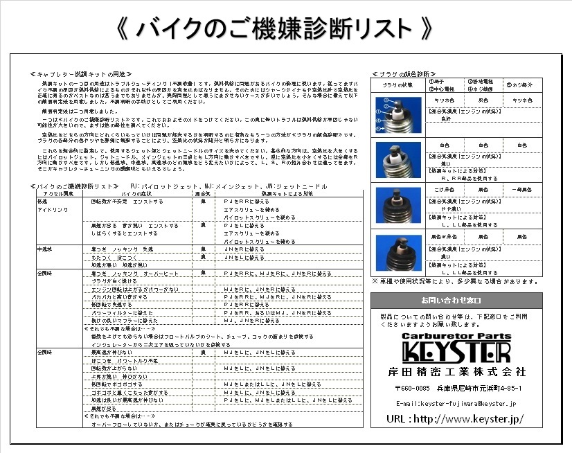 Kit carbu Keyste13