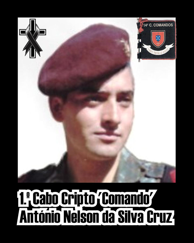 Faleceu o veterano António Nelson da Silva Cruz, 1.º Cabo Cripto 'Comando', da 14ªCCmds - 10Out2023 Antzni64