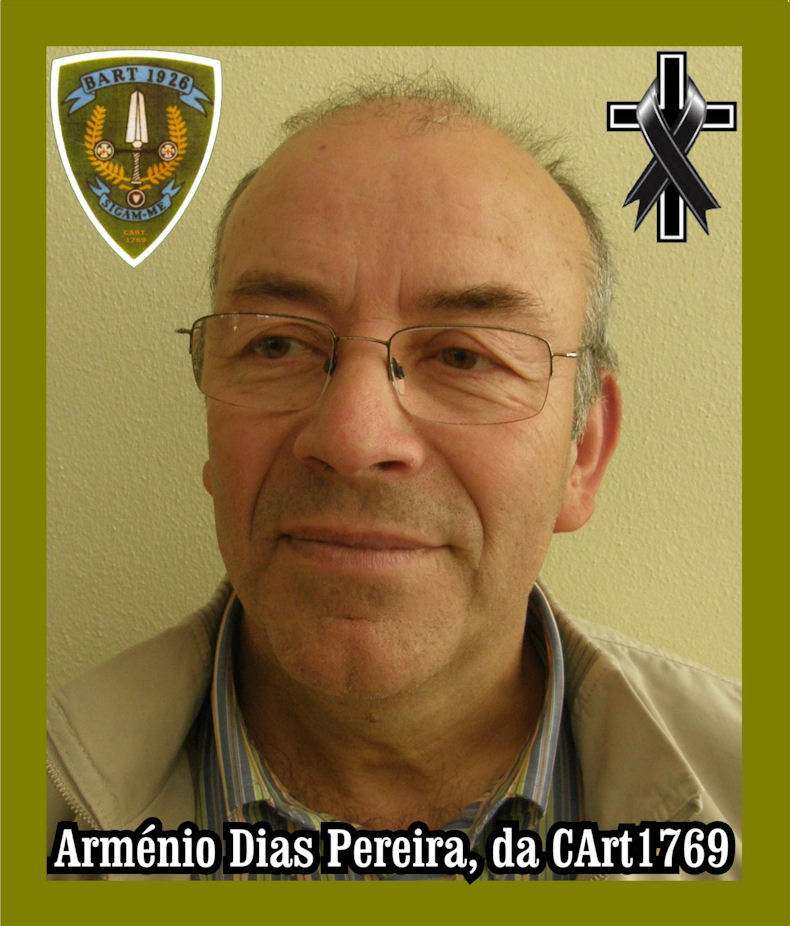 Faleceu o veterano Arménio Dias Pereira, da CArt1769/BArt1926 - 05Jan2022 Armzon11