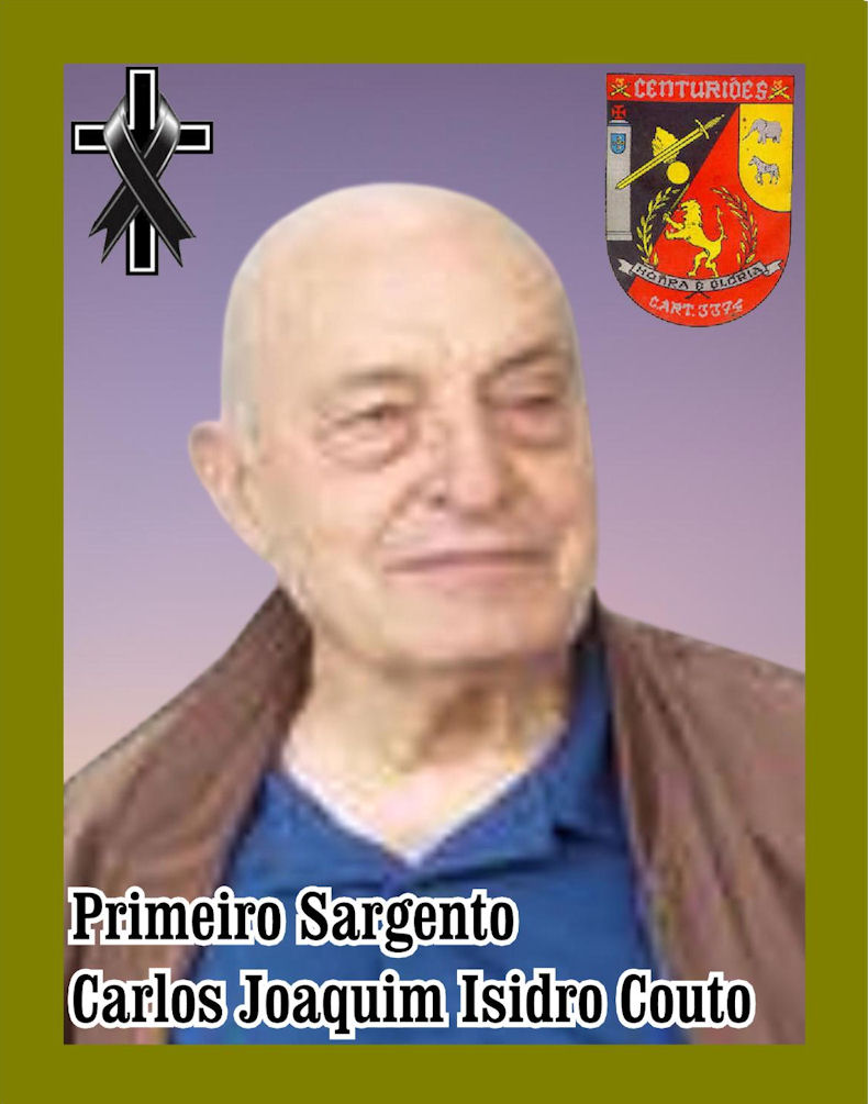 Faleceu o veterano Carlos Joaquim Isidro Couto, 1.º Sargento, da CArt3374 - 06Dez2021 Carlos23