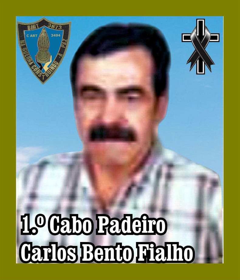 Faleceu o veterano Carlos Bento Fialho, 1.º Cabo Padeiro, da CArt3494/BArt3873 - 20Out2021 Carlos24