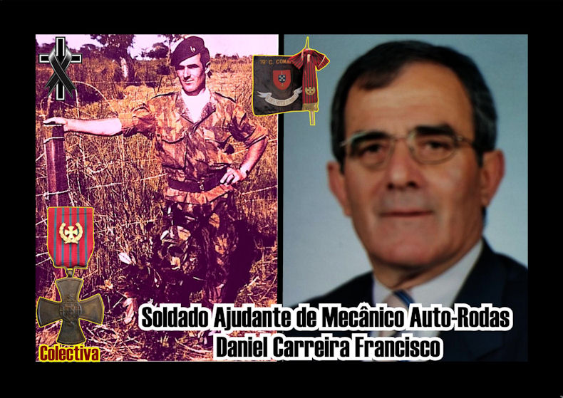 Faleceu o veterano Daniel Carreira Francisco, Soldado Ajd Mec Auto Rodas, da 19ªCCmds - 17Set2023 Daniel11