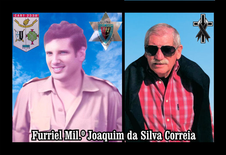 Faleceu o veterano Joaquim da Silva Correia, Furriel Mil.º, da CArt2338 e CCac2444 - 04Jan2024 Joaqui12
