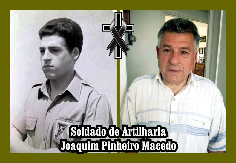 Faleceu o veterano Joaquim Pinheiro Macedo, Soldado de Artilharia, da CArt3374 - 29Jun2020 Joaqui27