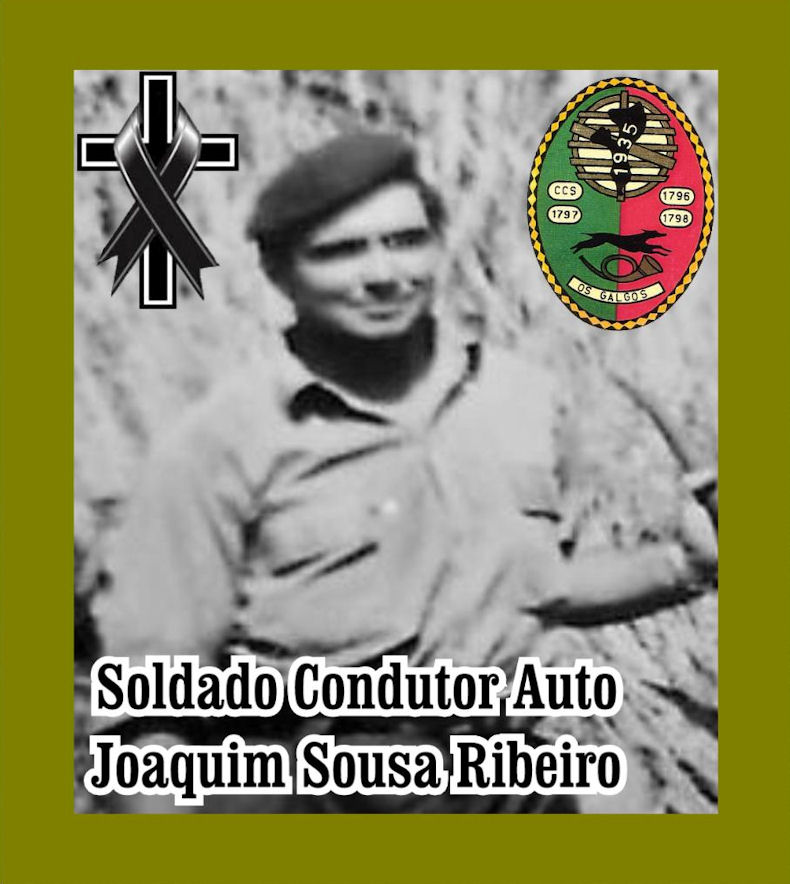 Faleceu o veterano Joaquim Sousa Ribeiro, Soldado Condutor Auto, da CCac1797/BCac1935 - 23Abr2022 Joaqui39