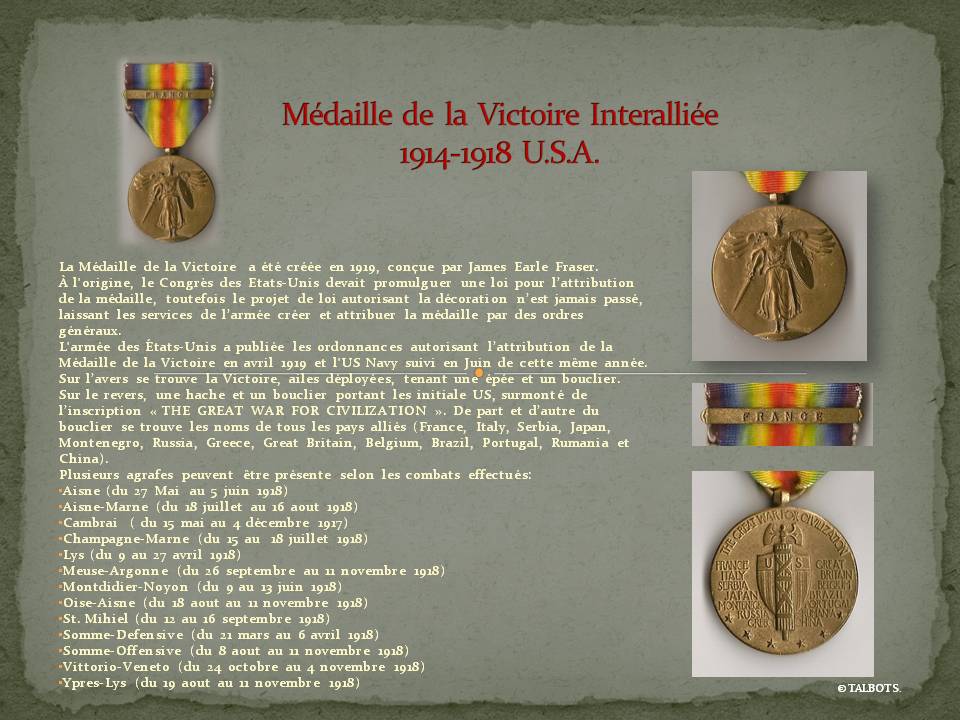 Médailles US 1914-1918 Madail16