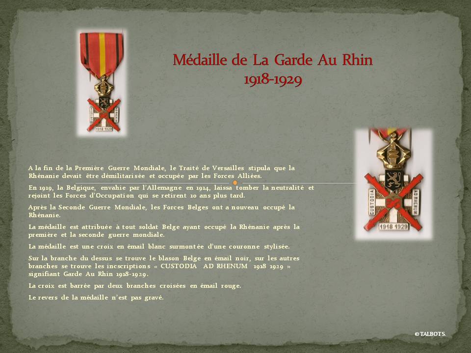 Médailles Belges 1914-1918 Madail17