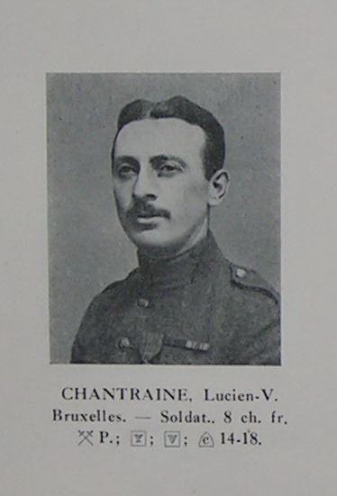 Lucien CHANTRAINE 1er Régiment d'Artillerie WW1. P061_110