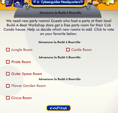 Jr.Cyberguides: Vote for New Party Rooms Voting11