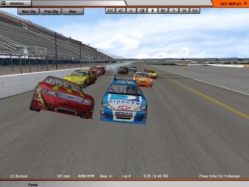 rFactor - Leading Draft At Daytona Rfacto13