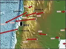 El terremoto cambi de lugar a Concepcin Chile210