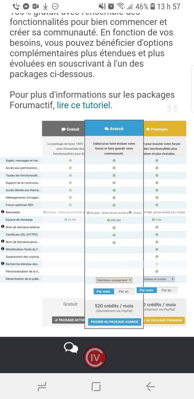 Rétrogradation du nom du forum... Screen11