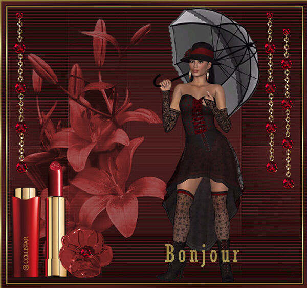 TAGS BEAUTY ROUGE PARASOL 12310