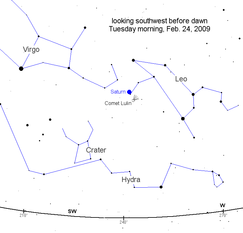 La Comète Lulin en approche Skymap10