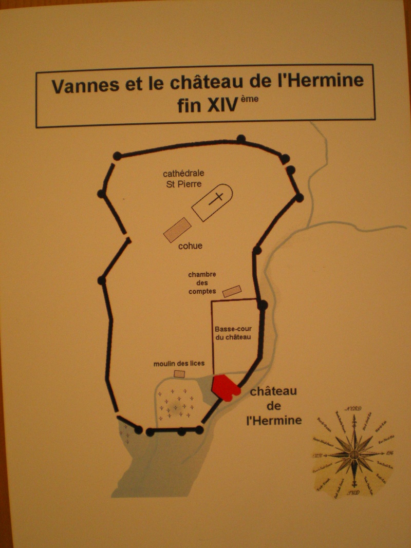 L'enceinte médiévale de Vannes et le château de l'Hermine Plan_e10