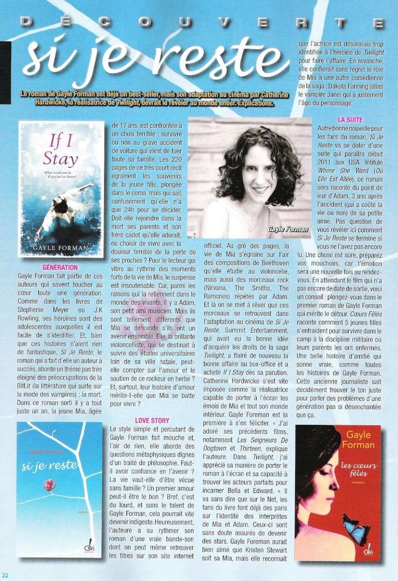 Article du Magzine One sur "Si je reste" Gaylef11