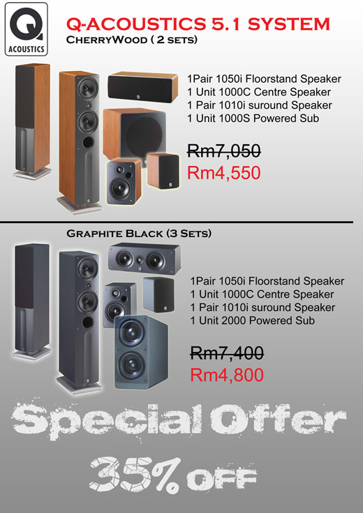 Q-Acoustics 5.1 speaker system (New) Packag10