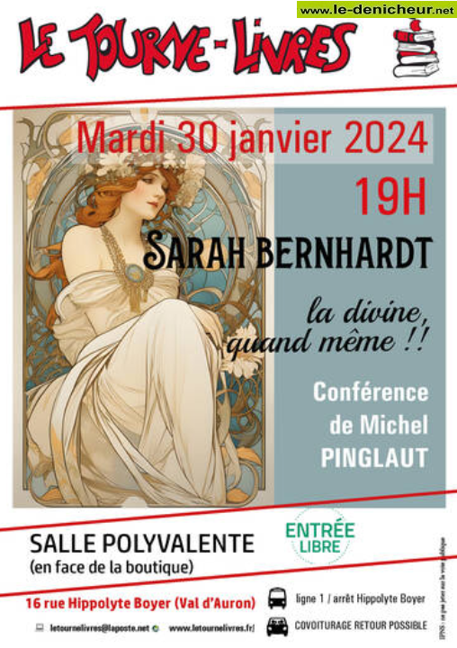 a30 - MAR 30 janvier - BOURGES - Sarah Bernhardt - La divine quand même ! [conférence] 000123