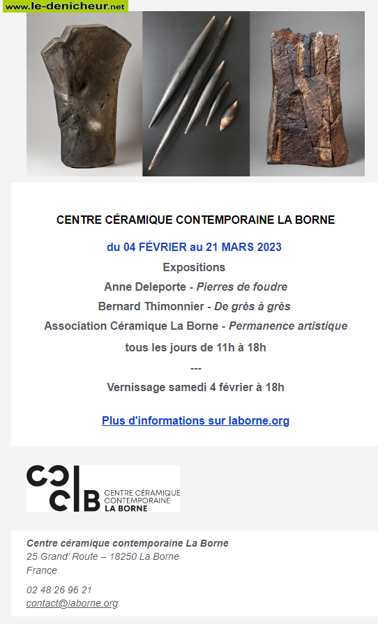 o21 - Jusqu'au 21 mars - LA BORNE - Exposition au Centre Céramique Contemporaine 00029