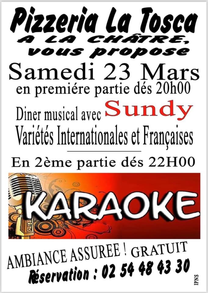 c23 - SAM 23 mars - LA CHÂTRE - Dîner musical + Karaoké 000_0128