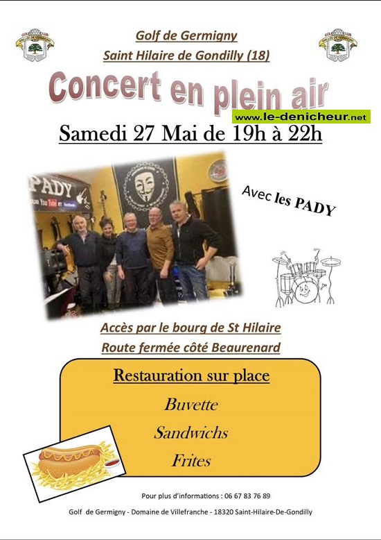q27 - SAM 27 mai - ST-HILAIRE de GONDILLY - Concert avec les Pady  000_013