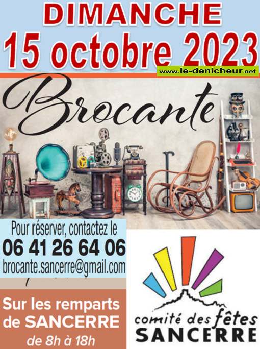 v15 - DIM 15 octobre - SANCERRE - Brocante du comité des fêtes . 000_016