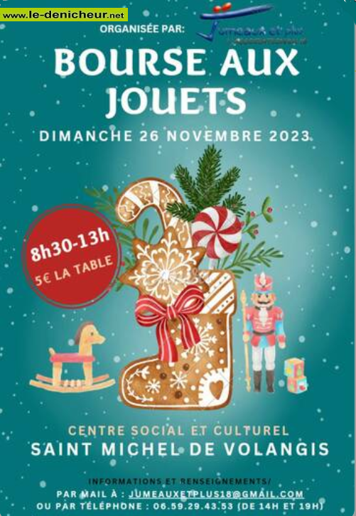 w26 - DIM 26 novembre - ST MICHEL DE VOLANGIS - Bourse aux jouets  . 000_036