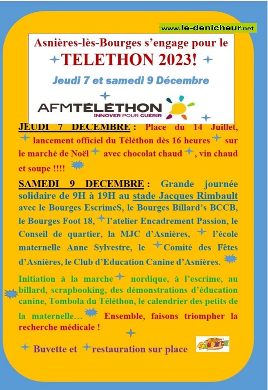 x07 - JEU 07 décembre - ASNIERES les Bourges - Téléthon  000_0712