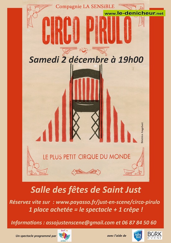 x02 - SAM 02 décembre - ST-JUST - Circo Pirulo. Le plus petit cirque du monde 000_091