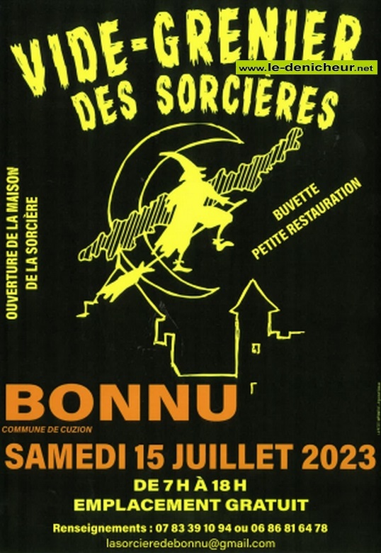 s15 - SAM 15 juillet - BONNU (Cne de Cuzion) - Vide greniers des Sorcières 000_1107