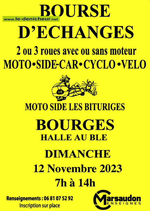 w12 - DIM 12 novembre - BOURGES - Bourse d'échanges Moto, Side-car, cyclo, vélo 000_1130