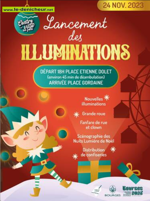 w24 - VEN 24 novembre - BOURGES - Lancement des Illuminations 000_1156