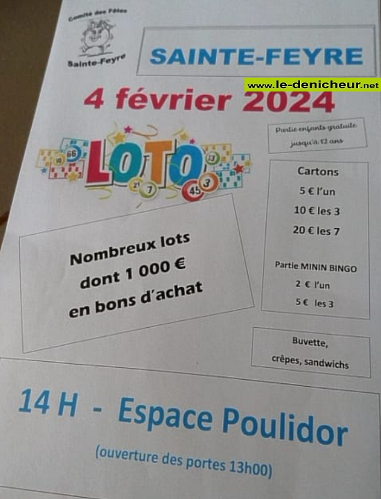 b04 - DIM 04 février - STE-FEYRE - Loto du comité des fêtes .° 000_1218