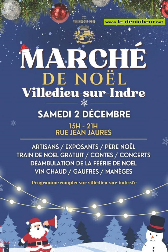 x02 - SAM 02 décembre - VILLEDIEU /Indre - Marché de Noël . 000_1248
