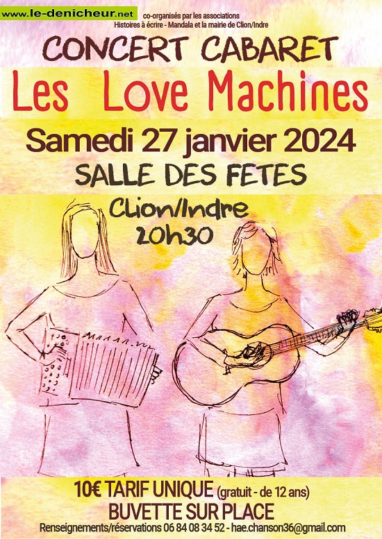 a27 - SAM 27 janvier - CLION /Indre - Les Love Machines [concert cabaret] 000_1307