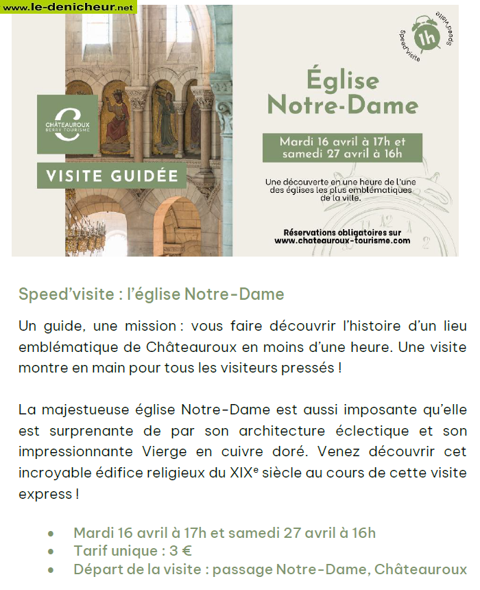 d27 - SAM 27 avril - CHATEAUROUX - Visite guidée de l'Eglise Notre-Dame ++ 000_1316