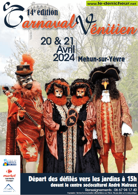 d21 - DIM 21 avril - MEHUN /Yèvre - 14ème Carnaval vénitien . 000_1319