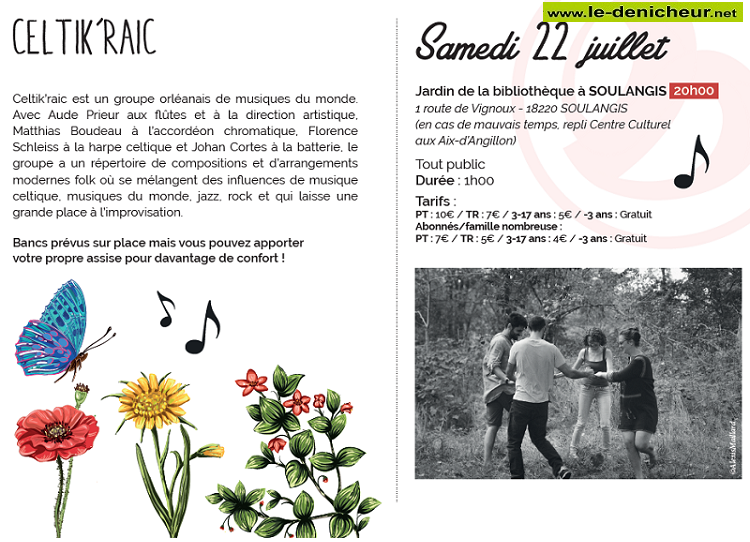 s22 - SAM 22 juillet - SOULANGIS - Celtik Raic en concert 000_168