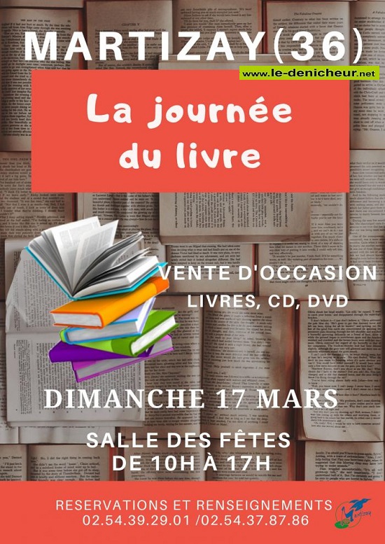 c17 - DIM 17 mars - MARTIZAY - Vente d'occasion livres, CD, DVD. 000_1_25