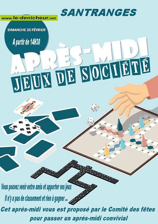 b25 - DIM 25 février - SANTRANGES - Après-midi Jeux de Société . 000_1_30