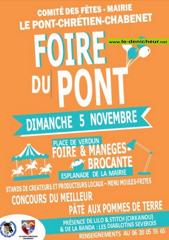 w05 - DIM 05 novembre - LE PONT CHRETIEN CHABENET - Foire du Pont 000_2119