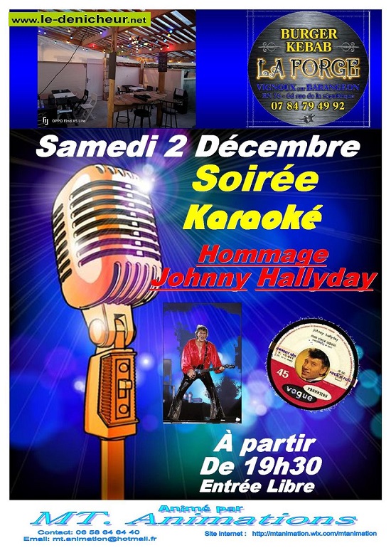 02 décembre 2023 - VIGNOUX /Barangeon 18 Cher - Soirée Karaoké  000_2140
