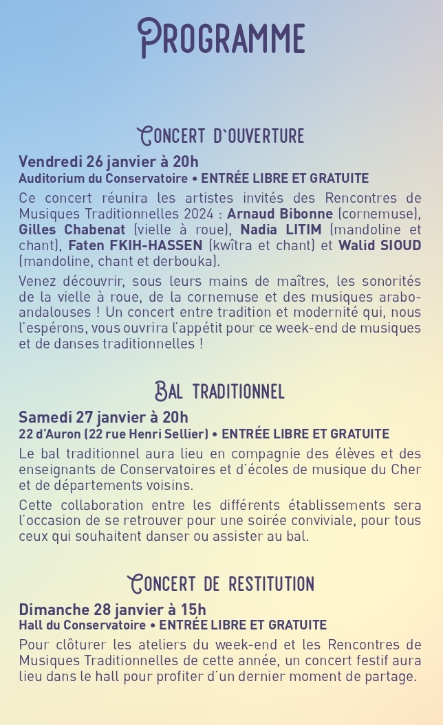 a26 - Du 26 au 28 janvier - BOURGES - Rencontres de Musiques Traditionnelles . 000_2161