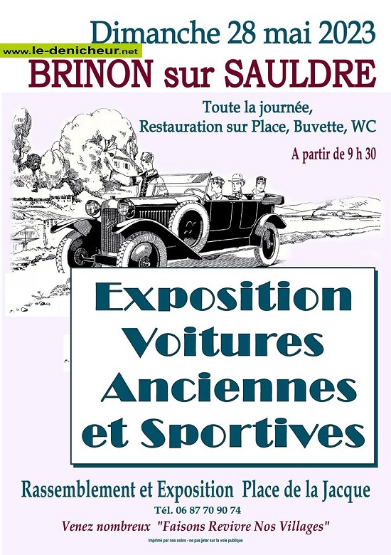 q28 - DIM 28 mai - BRINON /Sauldre - Exposition de Voitures Anciennes et Sportives 000_234