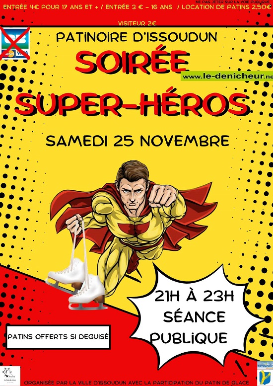 w25 - SAM 25 novembre - ISSOUDUN - Soirée Super-Héros à la Patinoire  000_388