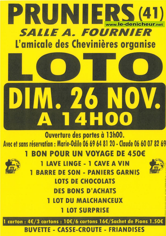 w26 - DIM 26 novembre - PRUNIERS - Loto de l'Amicale des Chevinières ° 000_4112