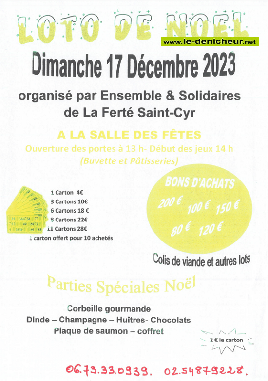 x17 - DIM 17 décembre - LA FERTE ST-CYR - Loto d'Ensemble et Solidaire ° 000_4114