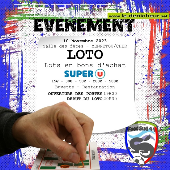 w10 - VEN 10 novembre - MENNETOU /Cher - Loto de Foot Sud 41 ° 000_4117