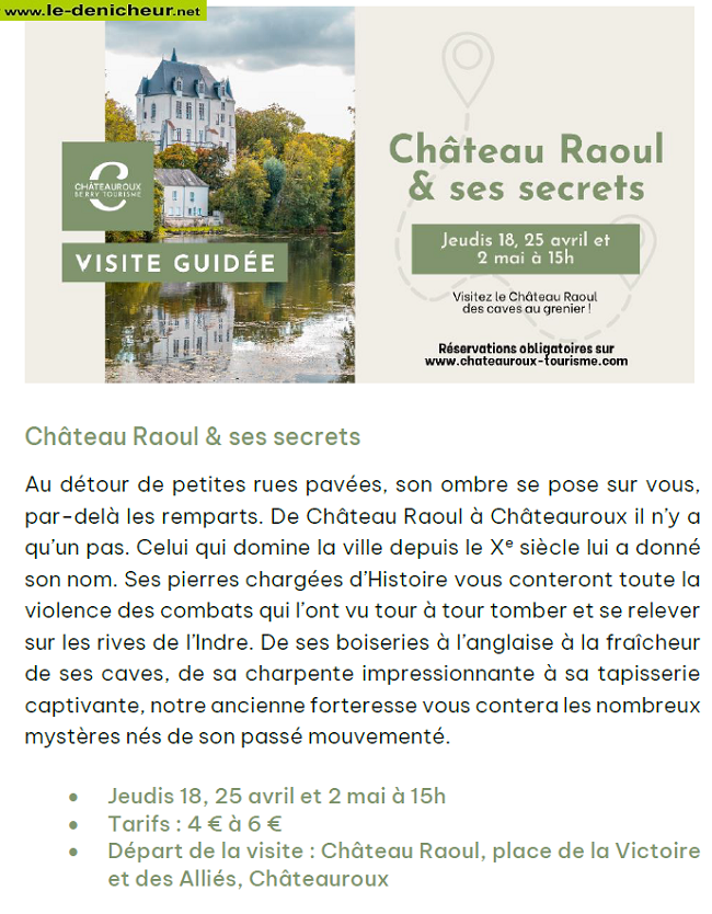 e02 - JEU 02 mai - CHATEAUROUX - Château Raoul et ses secrets [visite guidée] ++ 000_443