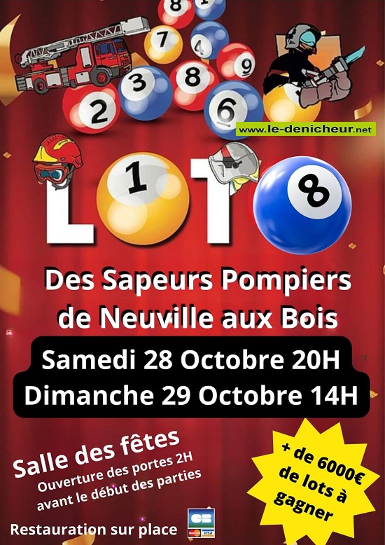v28 - SAM 28 octobre - NEUVILLE AUX BOIS - Loto des sapeurs pompiers  000_4513